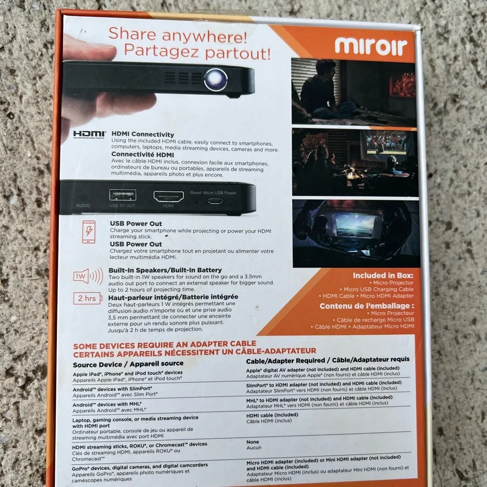 New Miroir M55 Micro Projector Element Series